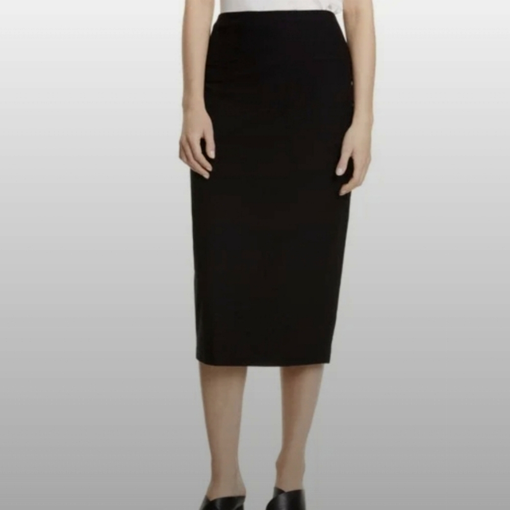 EILEEN Fisher black stretch knit pencil skirt pull on size Xsmall